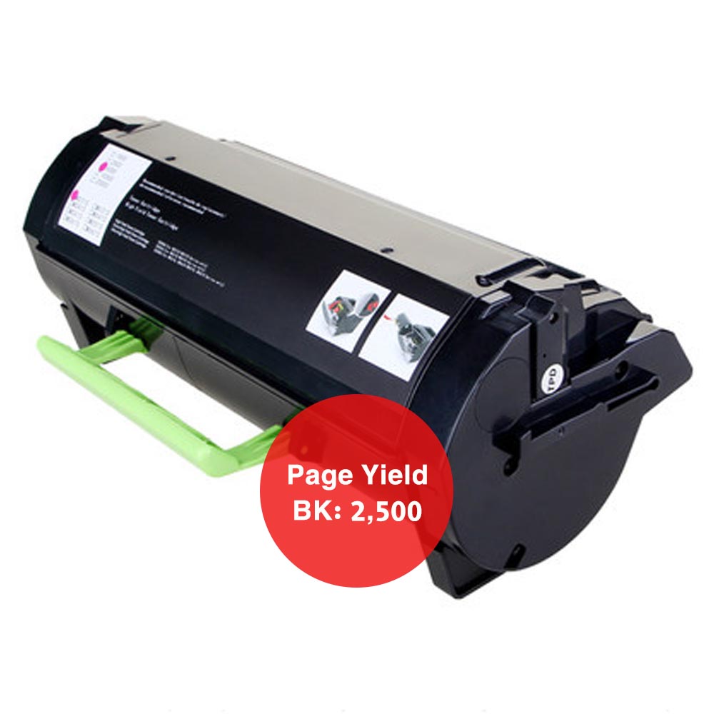 ASTA TONER LEXMARK MS317/417/517/617 - BLACK