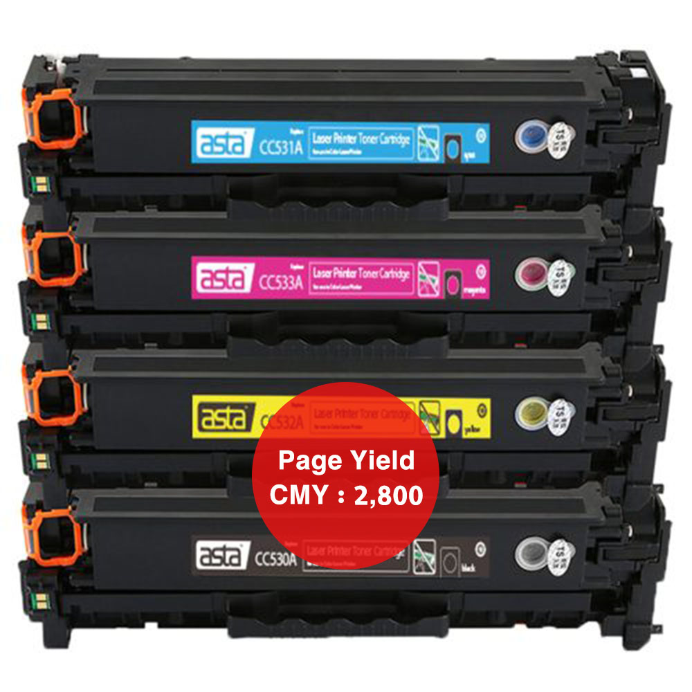 ASTA TONER HP CC532/CE412/CF382 - YELLOW